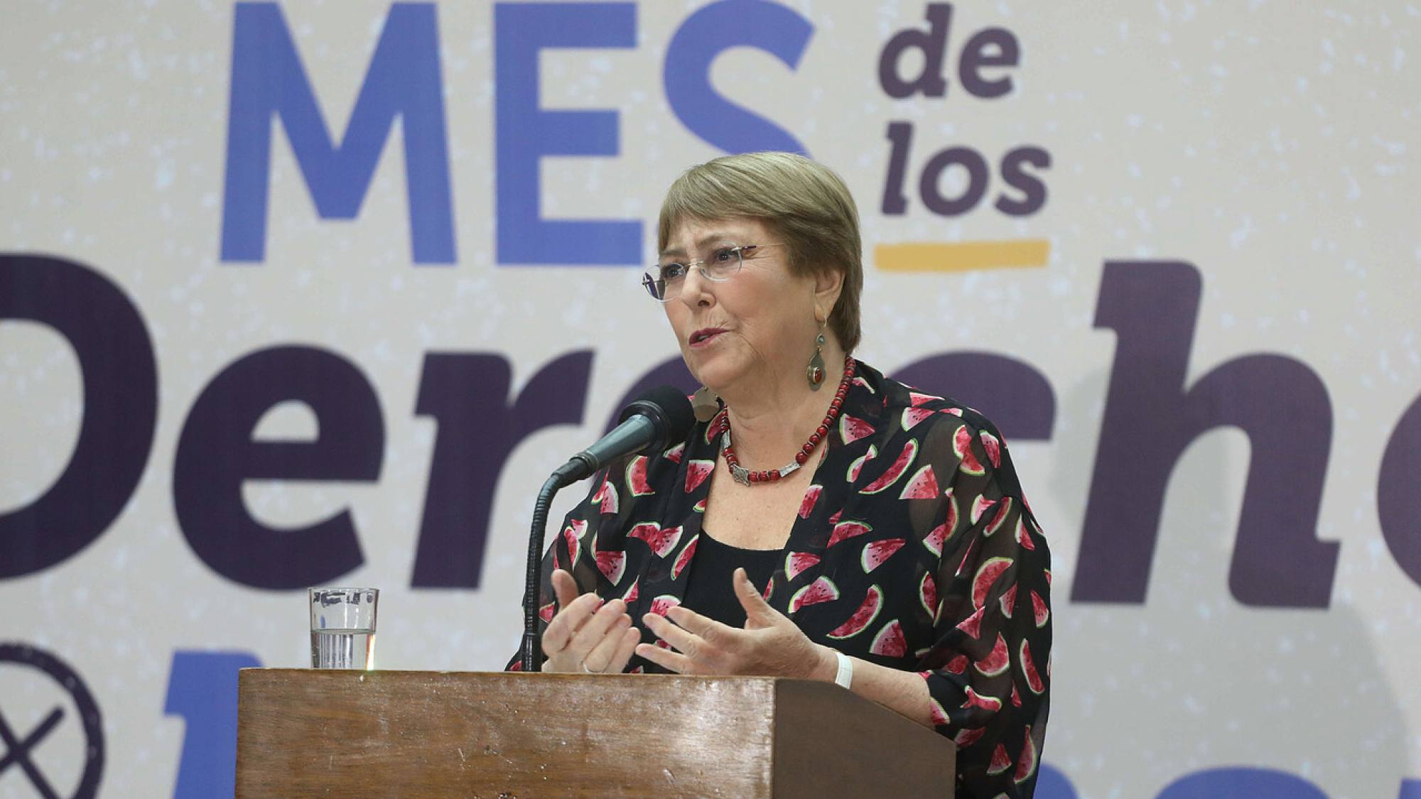 Michelle Bachelet y conmemoración de los Derechos Humanos