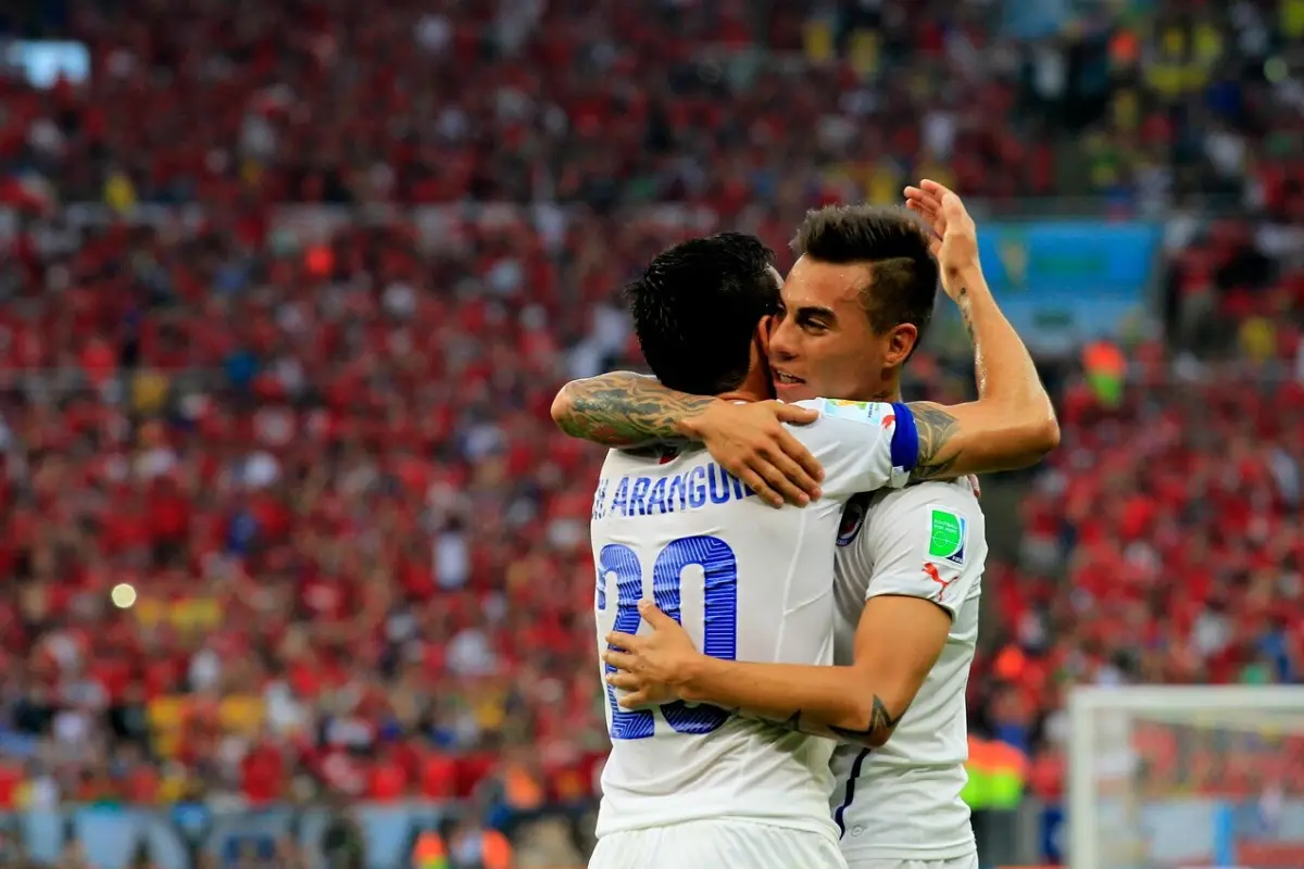 Charles Aránguiz y Eduardo Vargas macaron los goles de Chile en el estadio Maracaná en el Mundial de 2014, Agencia Uno