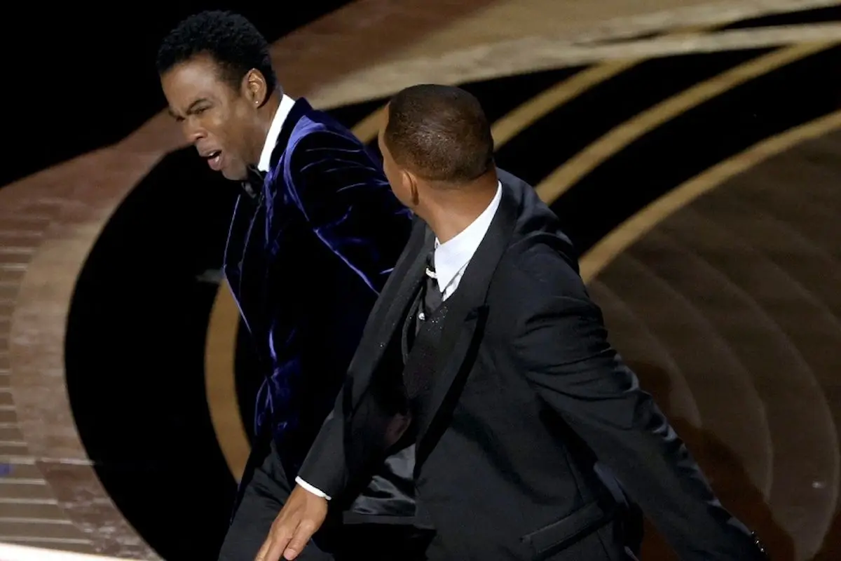 will_smith11.jpeg, El momento en que Will Smith abofetea a Chris Rock por su broma en la presentación a la categoría Mejor Documental.