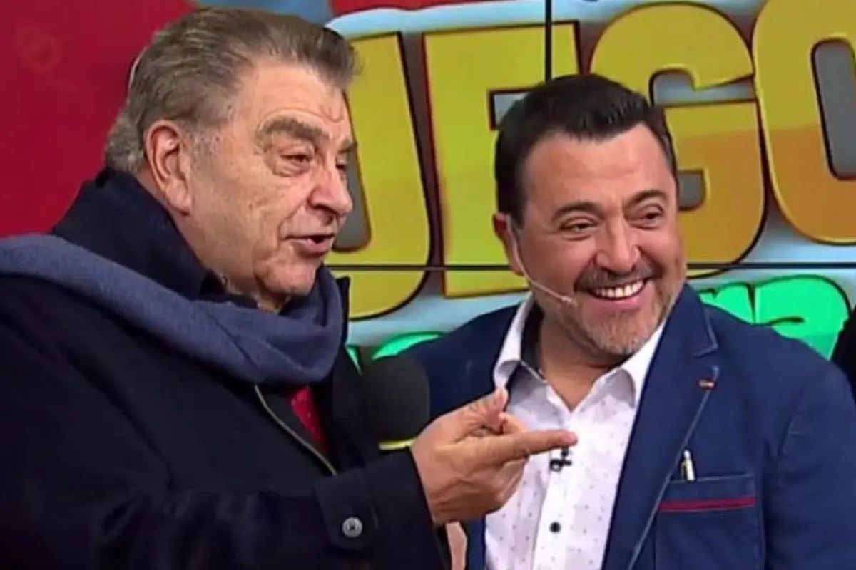 okk.jpg, Don Francisco y Leo Caprile estuvieron distanciados largo tiempo. Foto: captura canal 13.