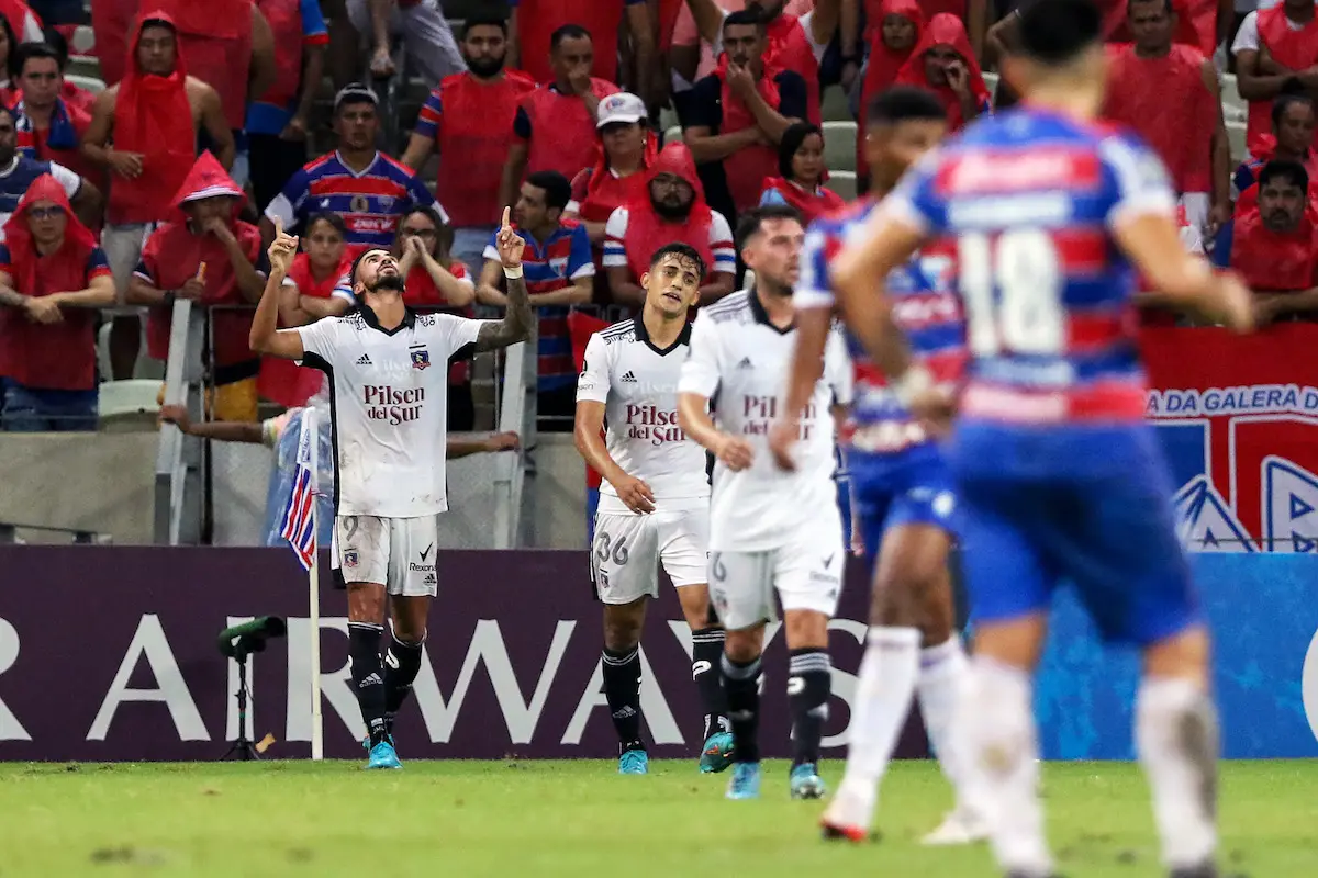 Colo Colo venció por 2-1 a Fortaleza en el debut de la Libertadores. Foto: Agencia Uno, Agencia Uno