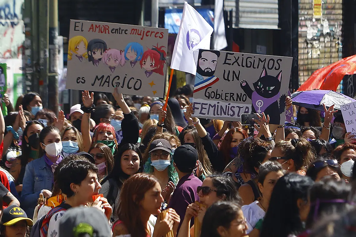 Marcha del 8M en Chile, Agencia Uno