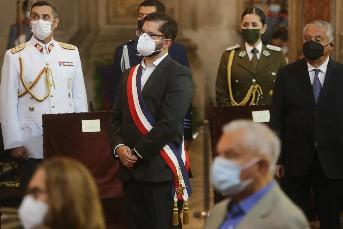 Gabriel Boric terminó las actividades oficiales de este sábado (FOTO: Agencia Uno), Agencia Uno