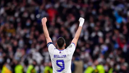 275433845_5787255404654207_5740736533783834408_n.jpg, Karim Benzema marcó un triplete para clasificar al Real Madrid a los cuartos de final de la Champions League