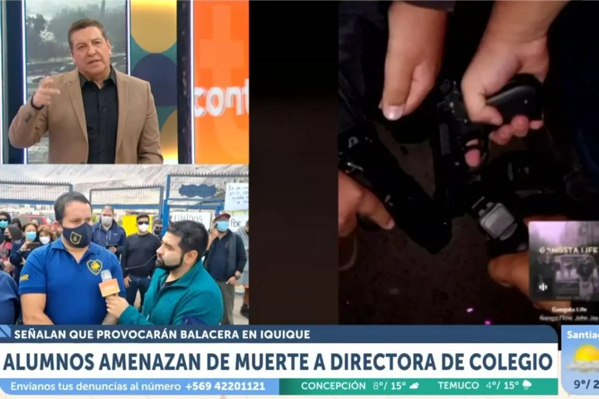 jikjsd.jpg, El colegio tuvo que suspender las clases por lo sucedido. Foto: Captura.