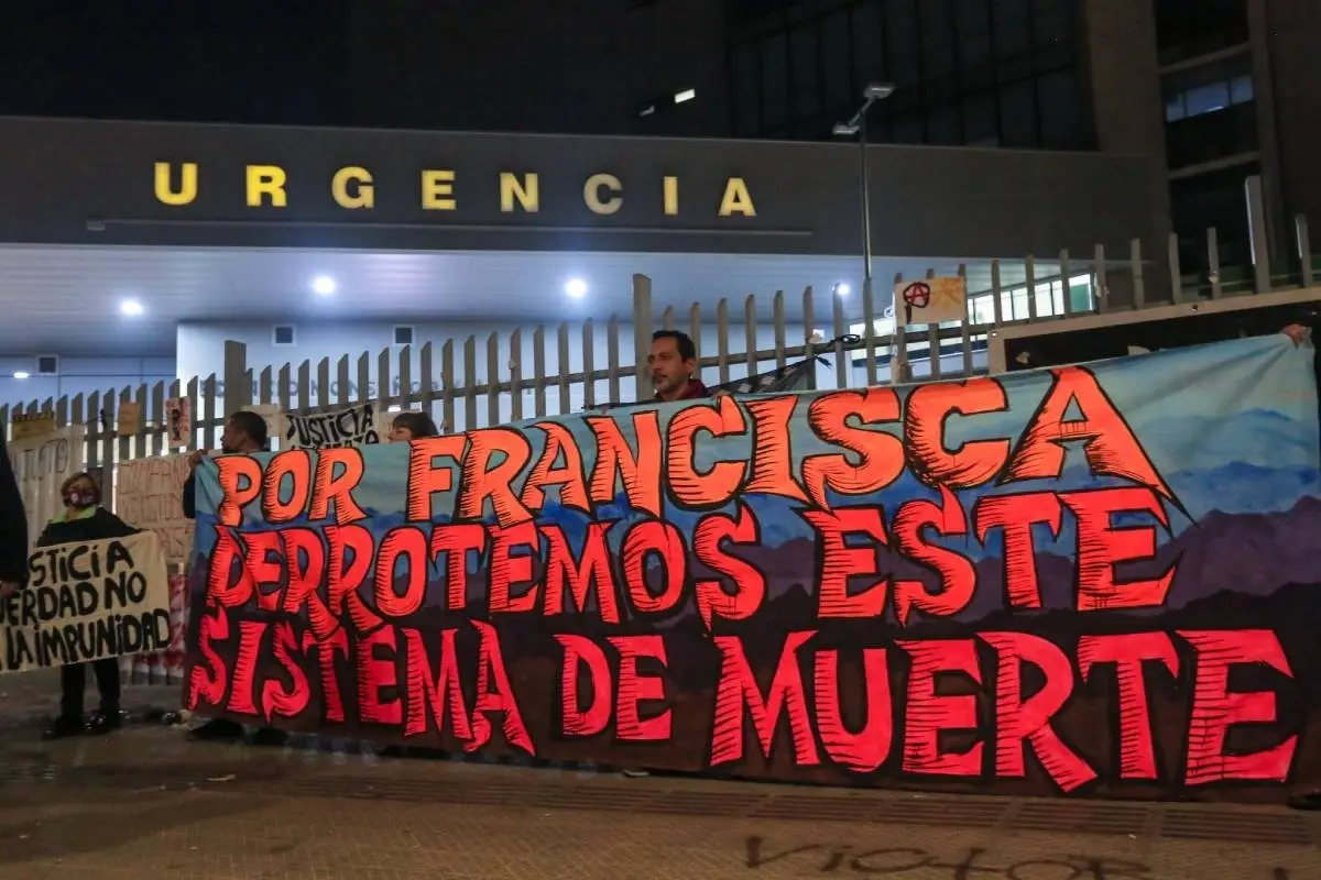 Francisca Sandoval falleció este jueves en la ex Posta Central. Foto: Agencia Uno, Agencia Uno