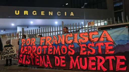 Francisca Sandoval falleció este jueves en la ex Posta Central. Foto: Agencia Uno, Agencia Uno