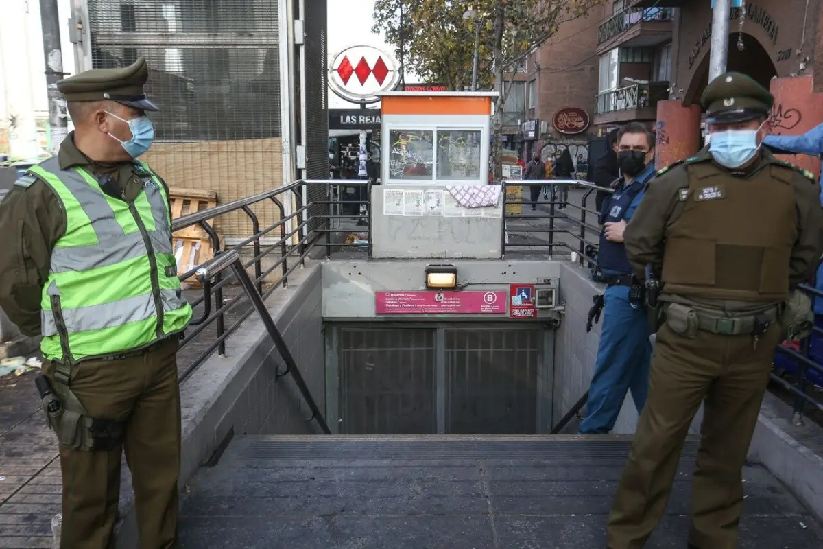 La estación de Metro Las Rejas permanece cerrada, Agencia Uno