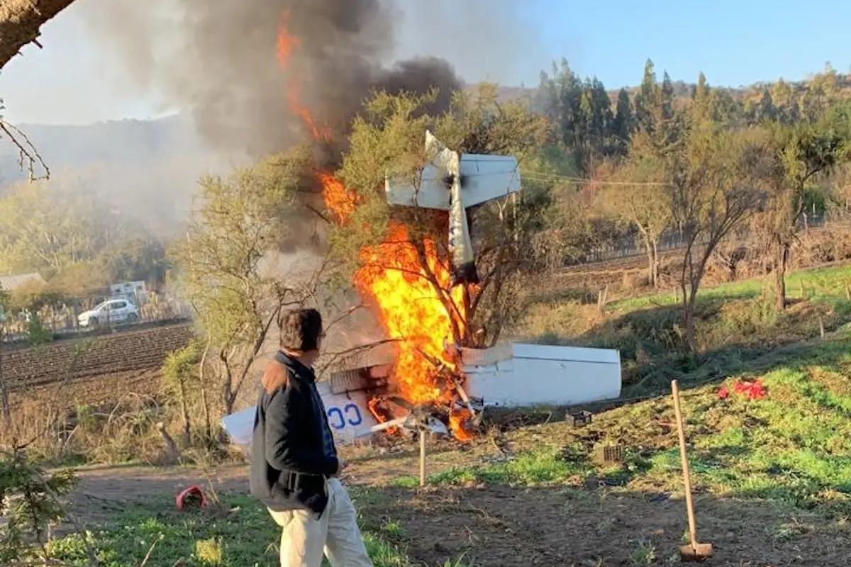 ftofm1ewqaeobt-.jpg, Reportan caída de avioneta en Melipilla. Foto: cedida
