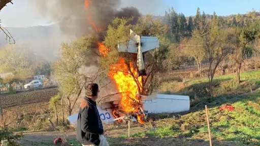 ftofm1ewqaeobt-.jpg, Reportan caída de avioneta en Melipilla. Foto: cedida