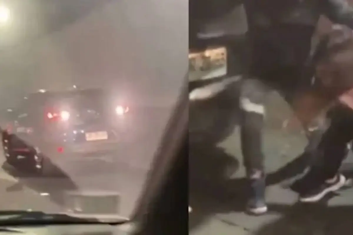 Violenta encerrona se registró en autopista de la RM