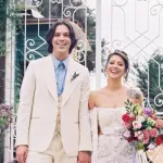 Denise Rosenthal y Camilo Zicavo en su matrimonio