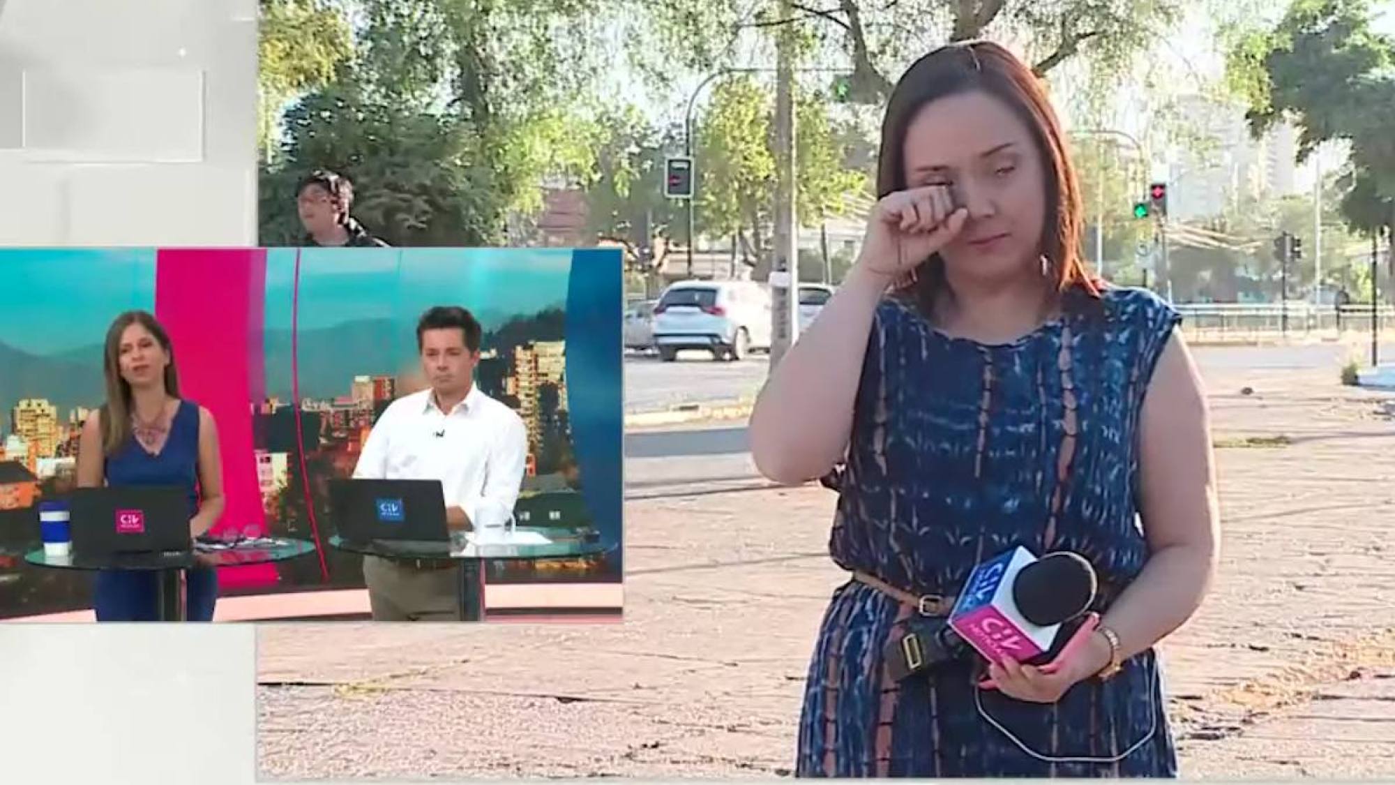 Video periodista se despidió de Chilevisión en noticiario en vivo