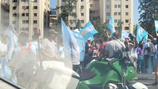 Argentinos celebran en Chile