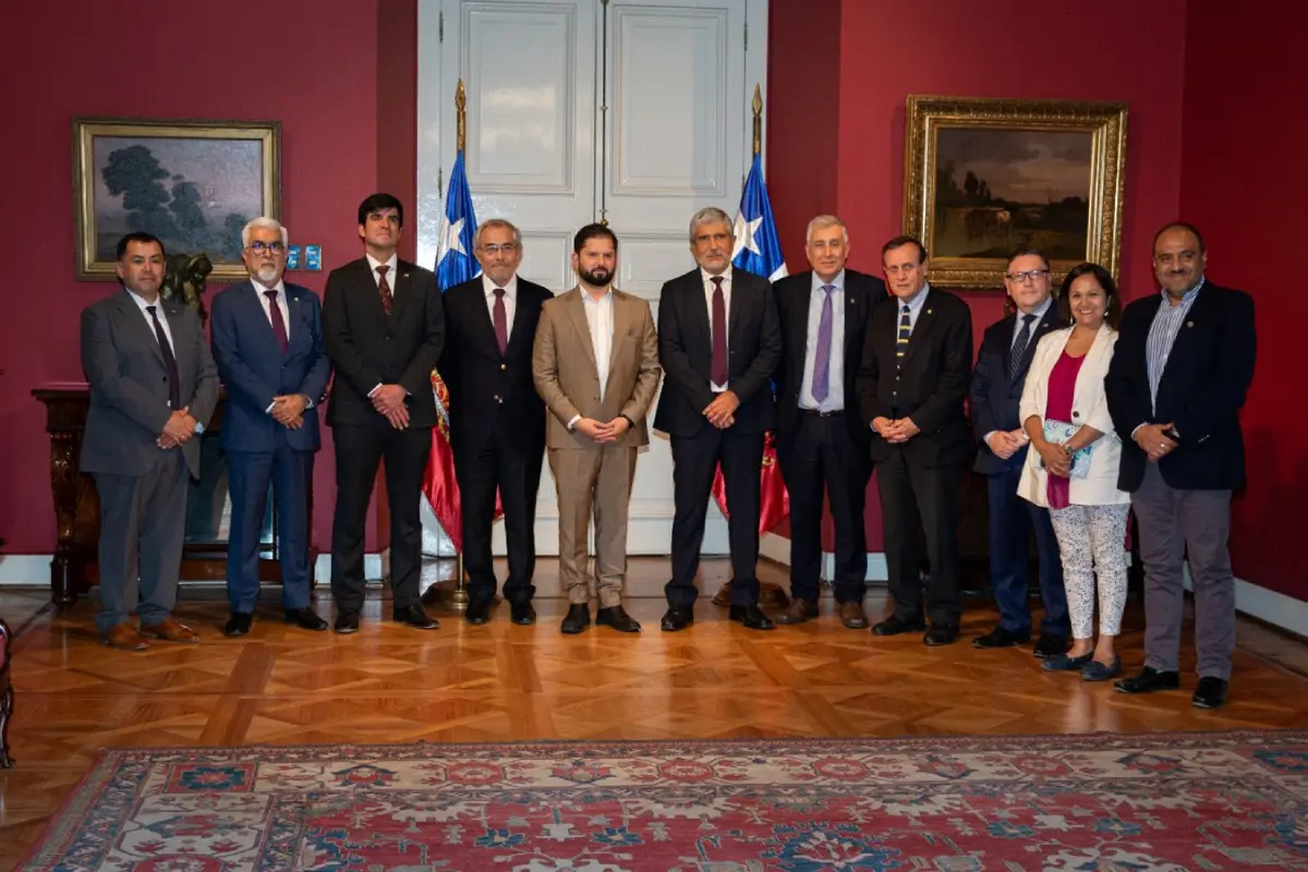 Rectores de las Universidades G9 se reunen con el Presidente Boric, (Cedida)