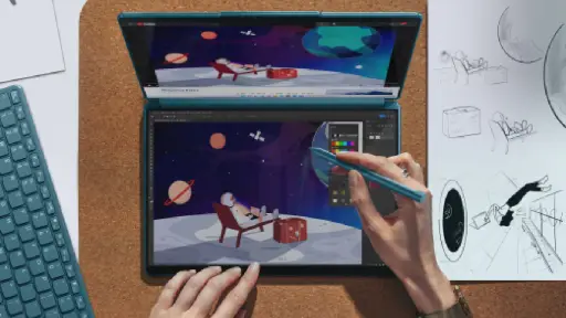 Lenovo Yoga Book 9i un hibrido entre notebook y tablet, 