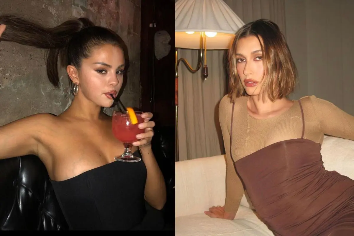 selena gomez hailey bieber, 