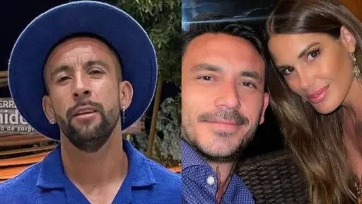 Mauricio Isla, Gala Caldirola y Mauricio Pinilla