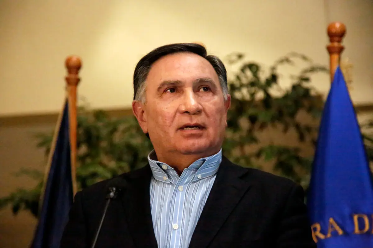 primer plano del rostro de Miguel Mellado