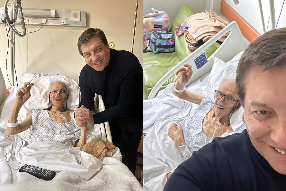 Julio César Rodríguez y su padre