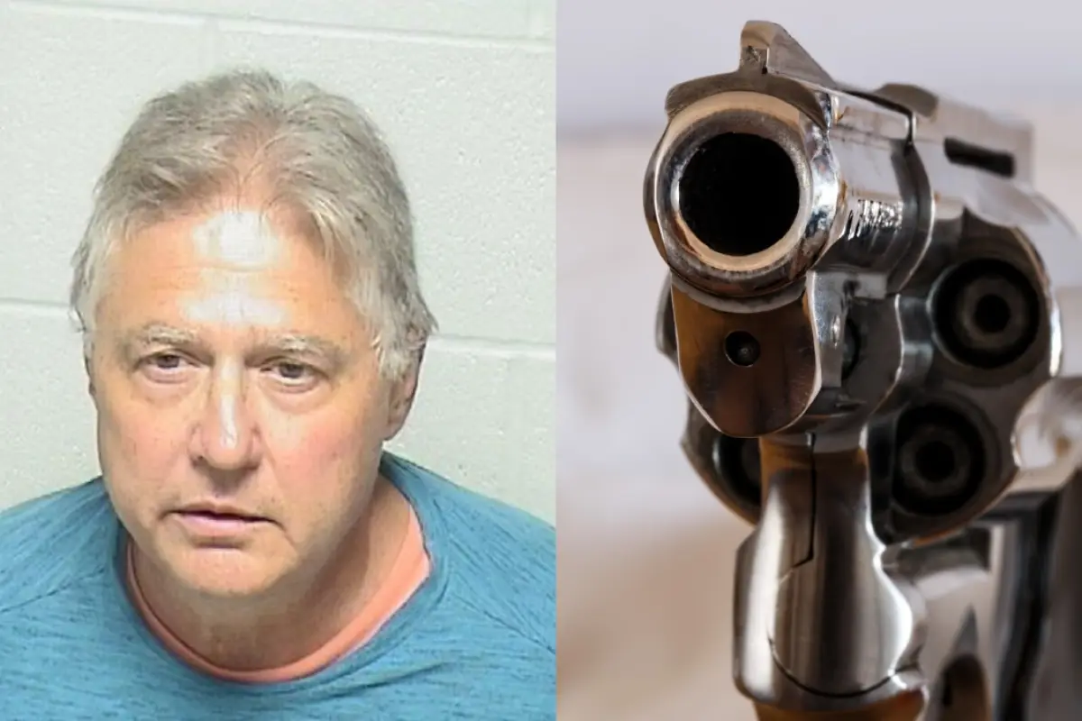 el hombre que se disparo mark m dicara y una pistola