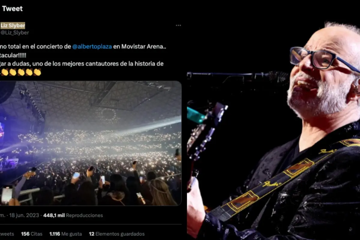alberto plaza y la foto fake de su concierto en movistar arena