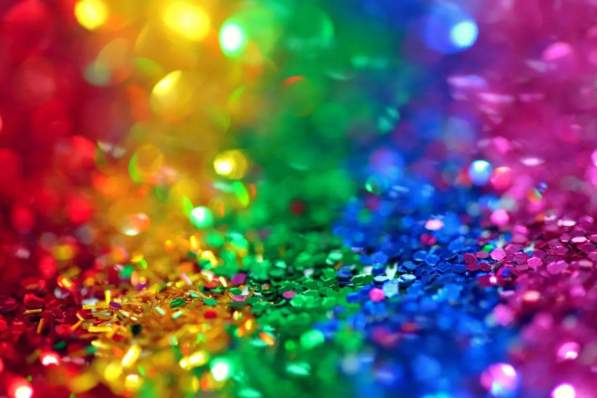 un primer plano de un fondo de purpurina multicolor