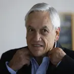primer plano del rostro de Sebastián Piñera