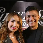 la cantante colombiana paola jara junto al cantante chileno américo