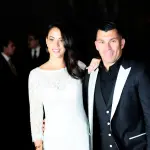 Gary Medel y Cristina Morales en su matrimonio