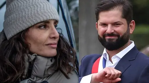 Leonor Varela y Gabriel Boric