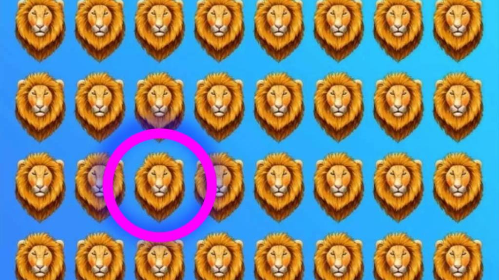 solución: muchas cabezas de leones para el acertijo visual / 