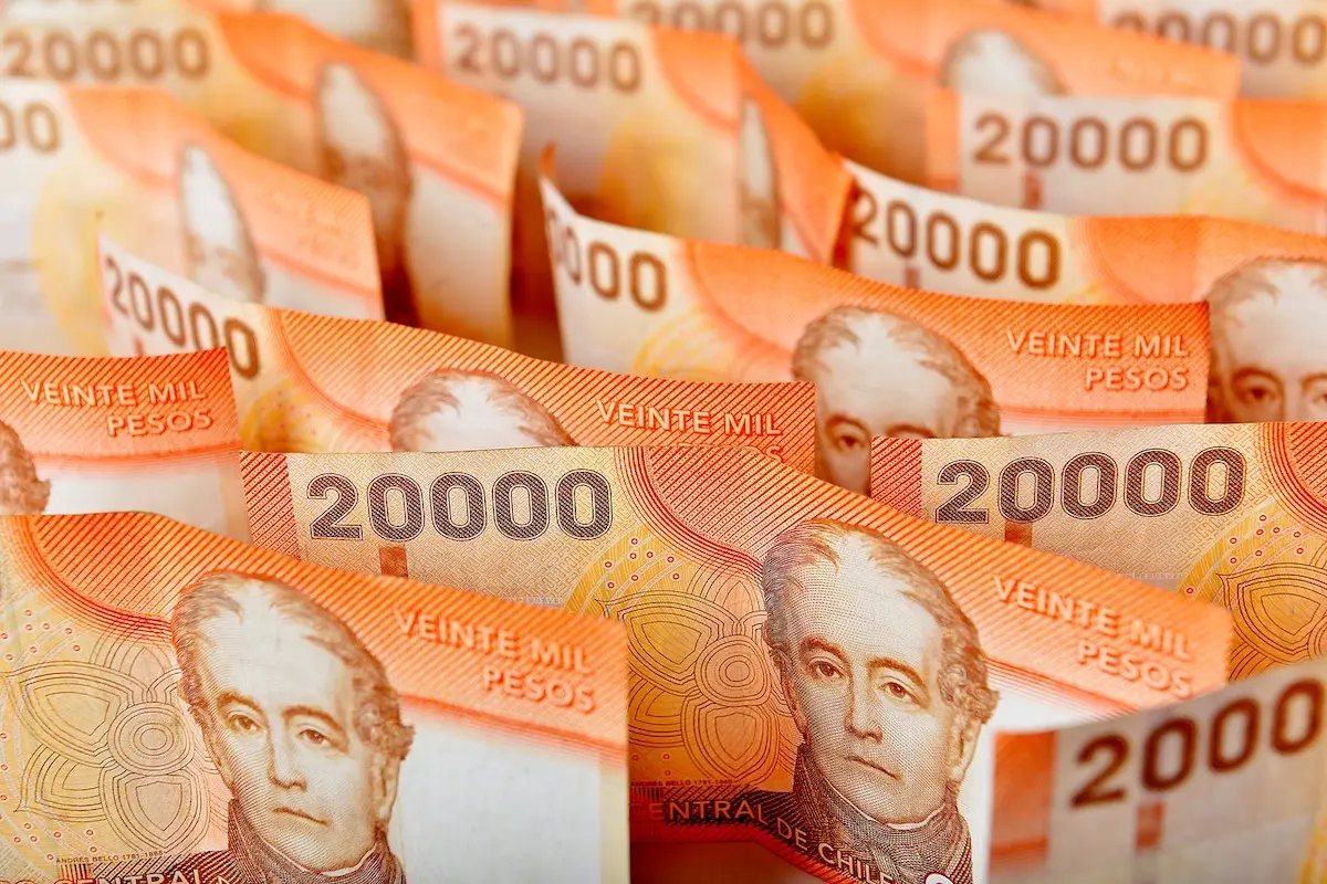 plano de billetes de 20 mil pesos