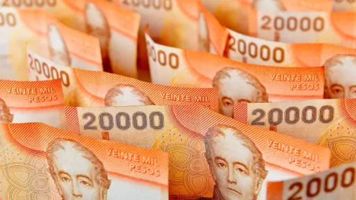 plano de billetes de 20 mil pesos