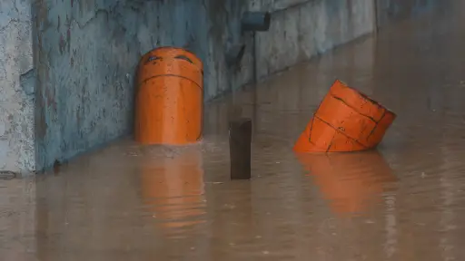 plano general de lugar inundado