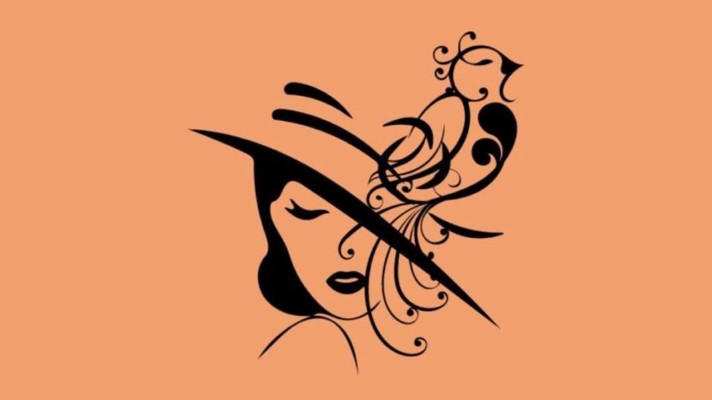 ilustración que muestra una mujer y un pájaro, para el test de personalidad / 