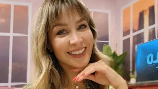 primer plano del rostro de Sabrina Sosa