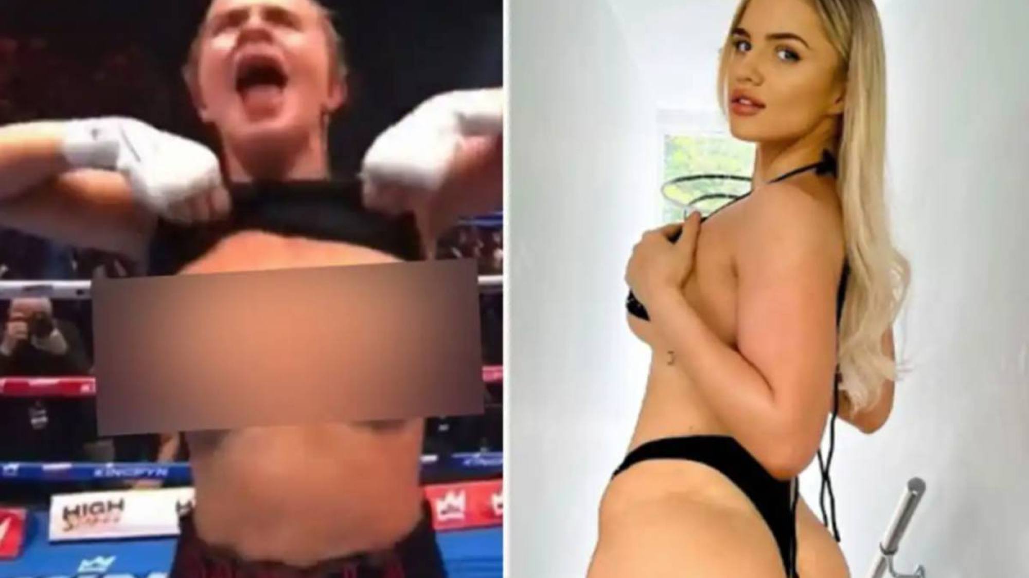 Inesperado topless de boxeadora Daniella Hemsley en el ring