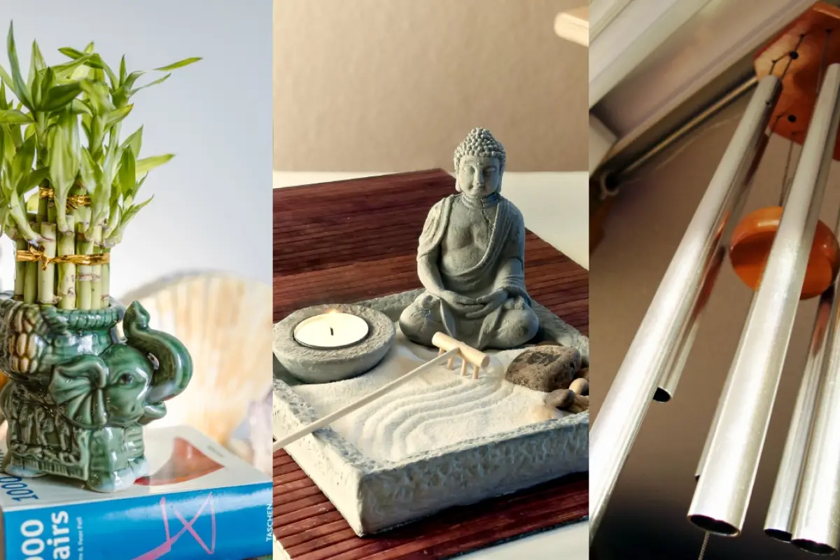 distintos elementos del feng shui para la habitacion