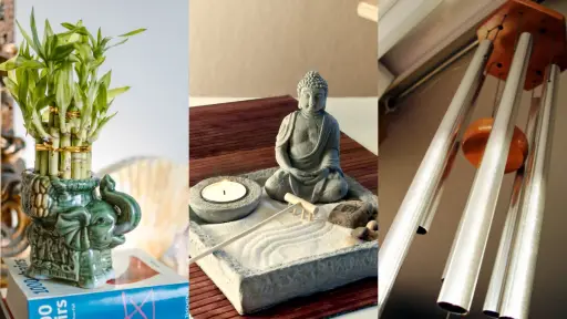 distintos elementos del feng shui para la habitacion