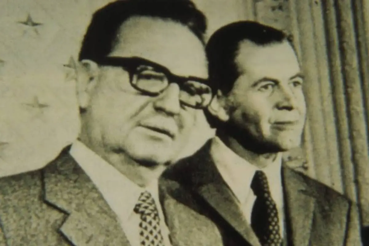 Patricio Aylwin y Salvador Allende