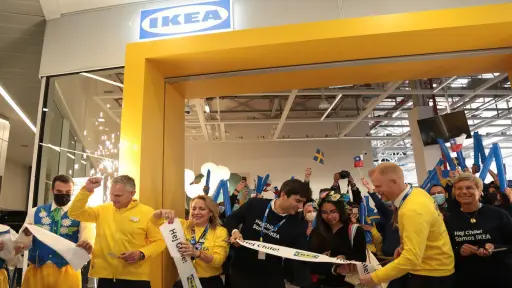 plano general inauguración tienda Ikea en Chile
