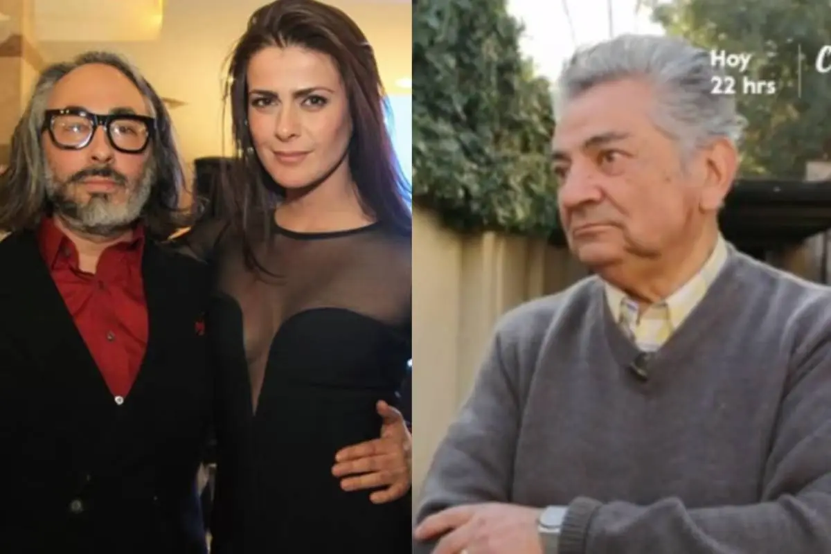 plano medio de Tonka Tomicic y su ex suegro