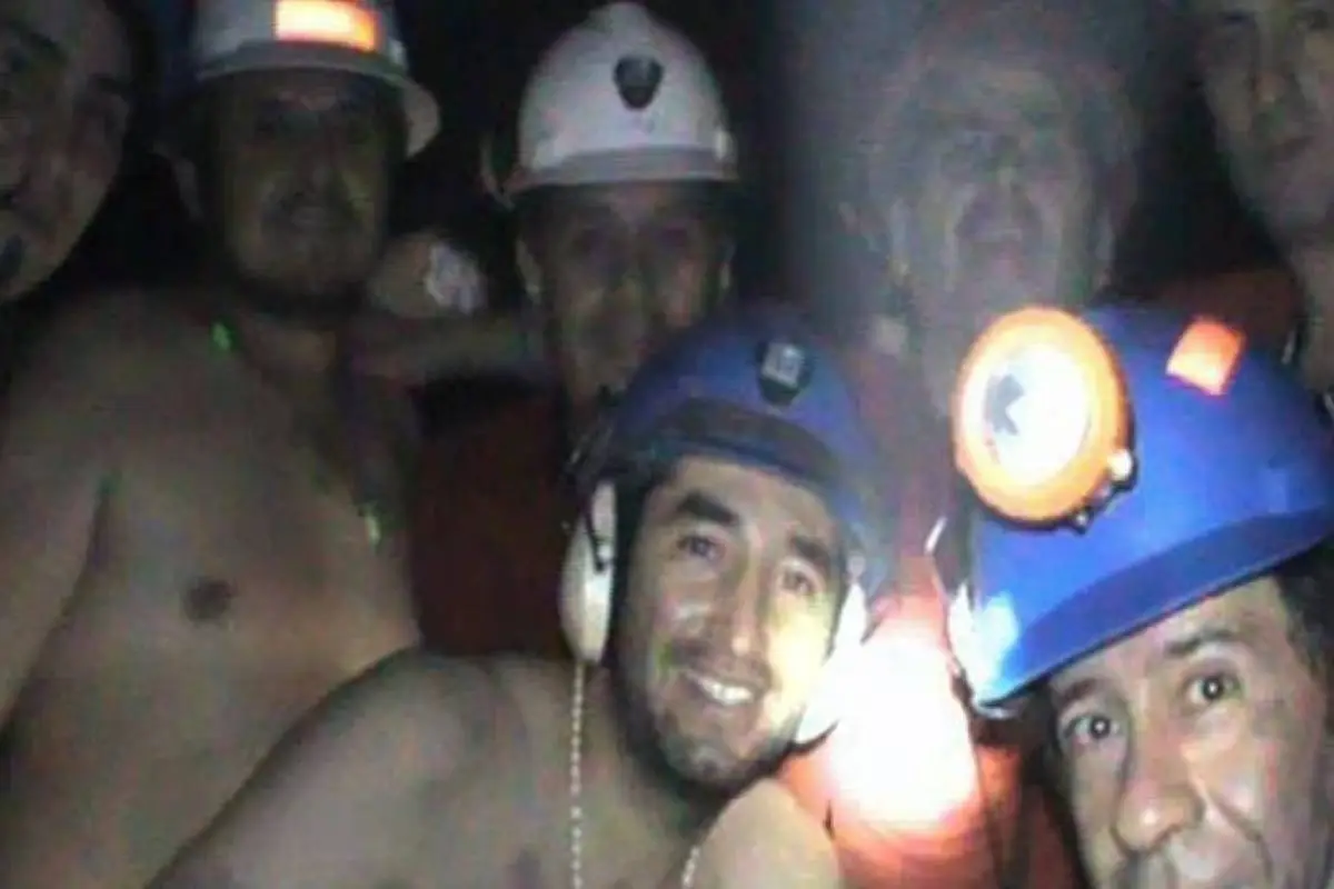plano general de mineros atrapados el 2010 en mina San José