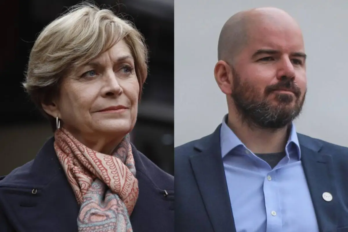 Evelyn Matthei junto al ministro Giorgio Jackson