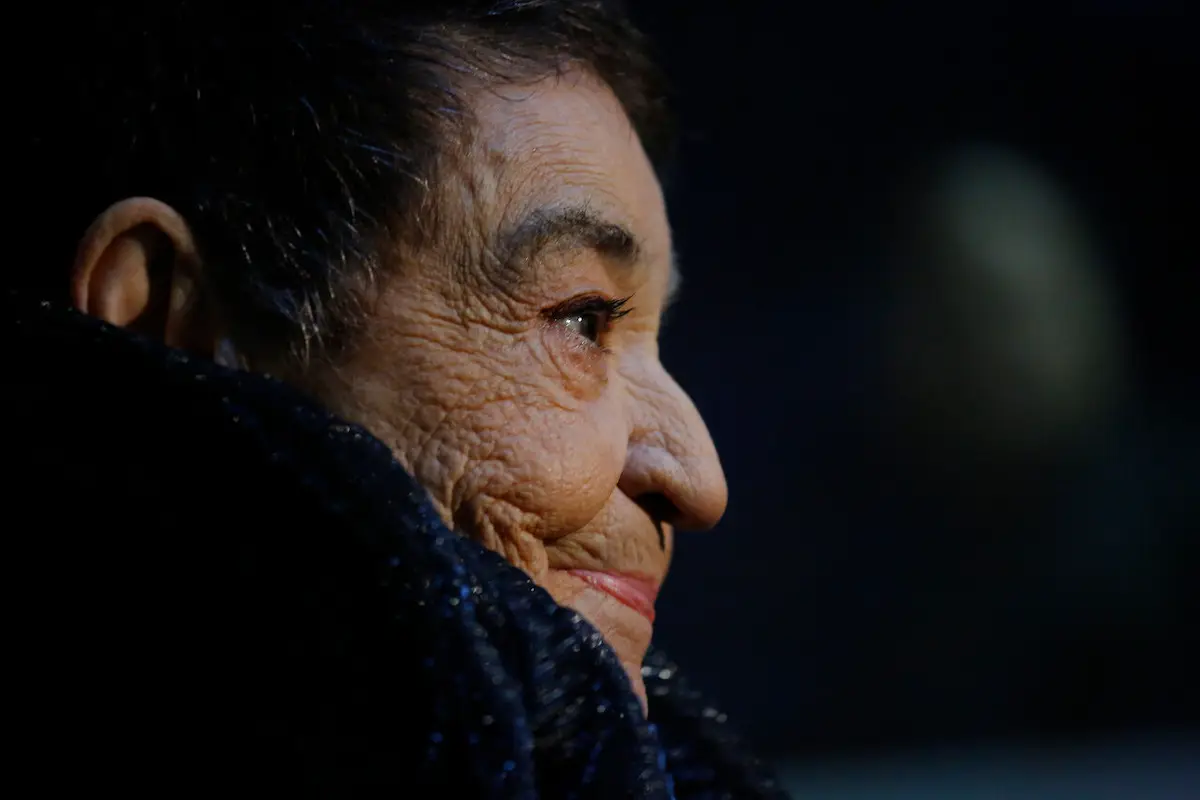 primer plano del rostro de la cantante Cecilia