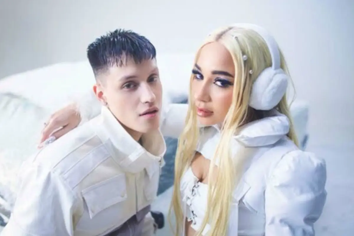 la cantante princesa alba junto a kid voodoo