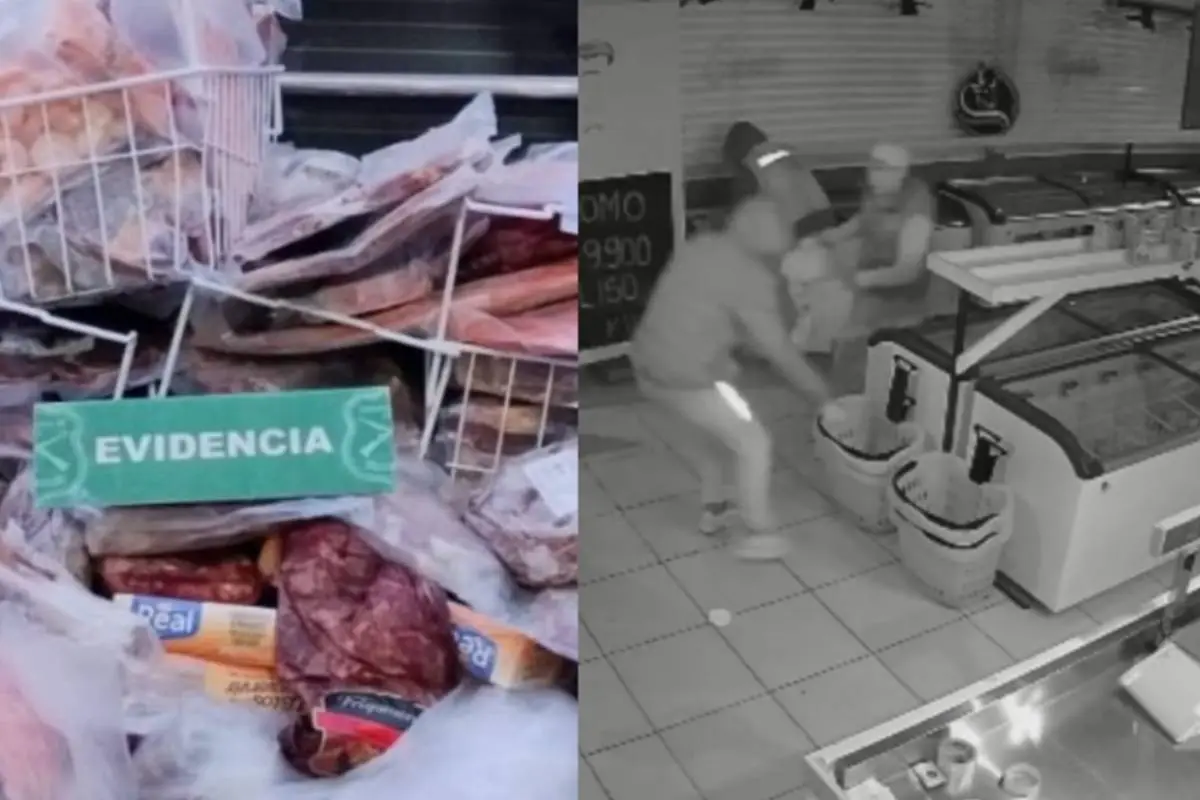 plano general de robo de carne en Peñalolén