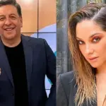 primer plano del rostro de Julio César Rodríguez y Kel Calderón