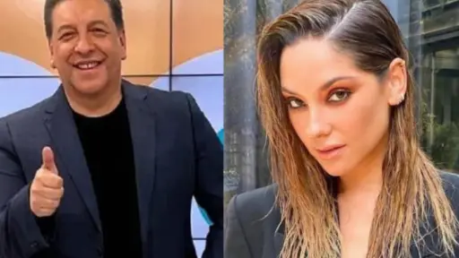 primer plano del rostro de Julio César Rodríguez y Kel Calderón